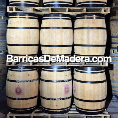 Barricas usadas 225 litros - Decoración Aros Negros